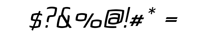 Quam-Italic Font OTHER CHARS