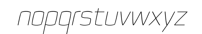 Quam-ThinItalic Font LOWERCASE