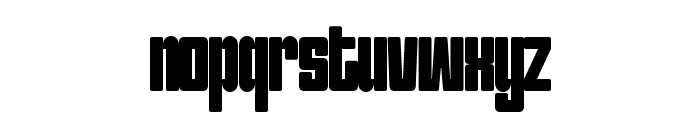 Quante Condensed Regular Font LOWERCASE