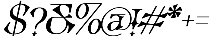 Quantum Bold Italic Font OTHER CHARS