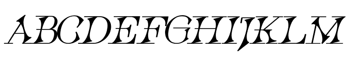 Quantum Bold Italic Font UPPERCASE
