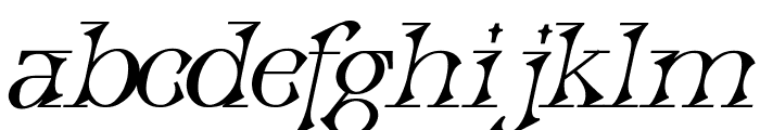 Quantum Bold Italic Font LOWERCASE