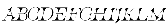 Quantum Italic Font UPPERCASE