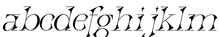 Quantum Italic Font LOWERCASE
