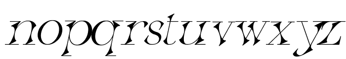 Quantum Italic Font LOWERCASE