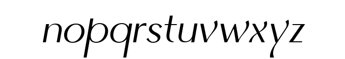 Quantum Mystique Italic Font LOWERCASE