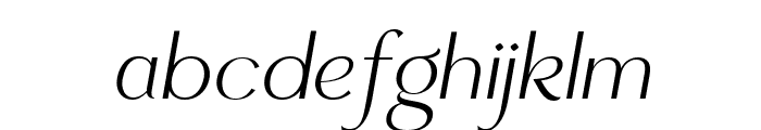 Quantum Mystique Light Italic Font LOWERCASE