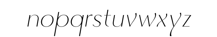 Quantum Mystique Thin Italic Font LOWERCASE