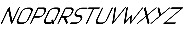 Quantum Thin Italic Font UPPERCASE