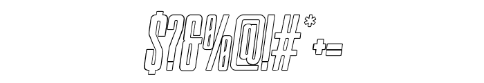 Quaron-ObliqueOutline Font OTHER CHARS