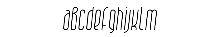 Quarpa Extra Light Italic Font LOWERCASE
