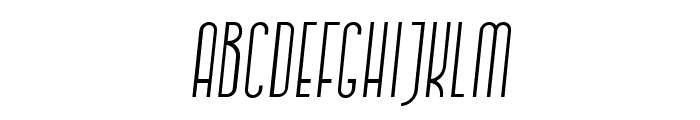 Quarpa Light Italic Font UPPERCASE