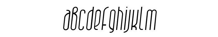 Quarpa Light Italic Font LOWERCASE