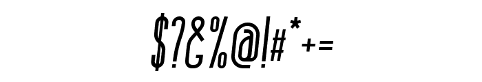 Quarpa Medium Italic Font OTHER CHARS
