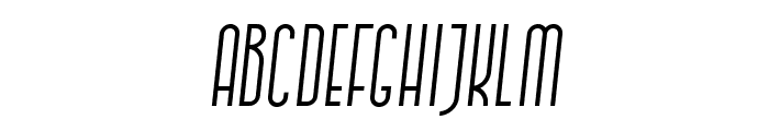 Quarpa Semi Light Italic Font UPPERCASE