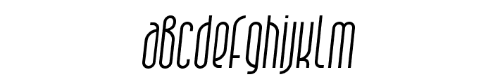 Quarpa Semi Light Italic Font LOWERCASE