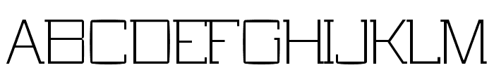 QuartellRound-Thin Font UPPERCASE