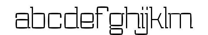 QuartellRound-Thin Font LOWERCASE