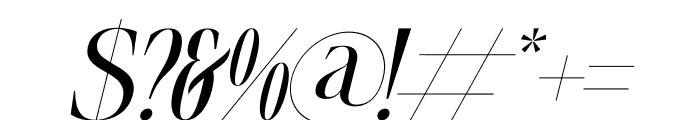 Quartens Italic Font OTHER CHARS