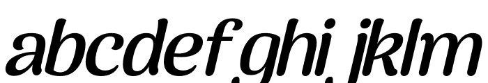 Quasia Italic Font LOWERCASE