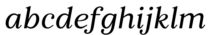 Quatera-Italic Font LOWERCASE