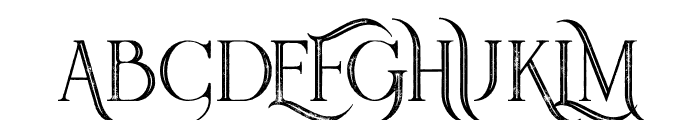 Queen Inline Grunge Font UPPERCASE