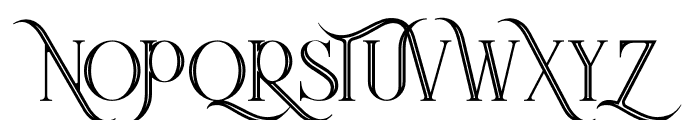 Queen Inline Font UPPERCASE