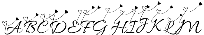 Queen Love Regular Font UPPERCASE