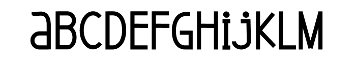 Queen Semi Sans Serif Font LOWERCASE