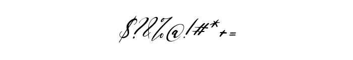 Queen Signature Italic Font OTHER CHARS