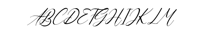 Queen Signature Italic Font UPPERCASE