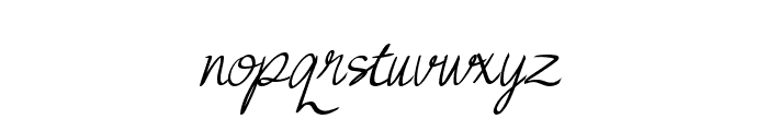 QueenBee-Regular Font LOWERCASE