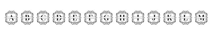 QueenVintage-Monogram Font UPPERCASE