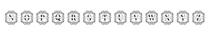 QueenVintage-Monogram Font UPPERCASE