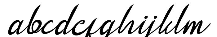 Queenatha Italic Font LOWERCASE