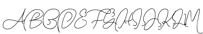 Queens Signature Font UPPERCASE
