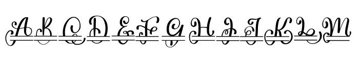 Queensa Monogram Font LOWERCASE