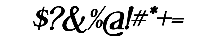 Queensha Michelly Bold Italic Font OTHER CHARS
