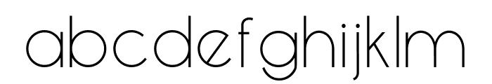 Queensides Light Font LOWERCASE
