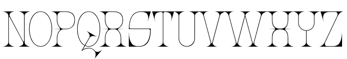 Quenic Regular Font UPPERCASE
