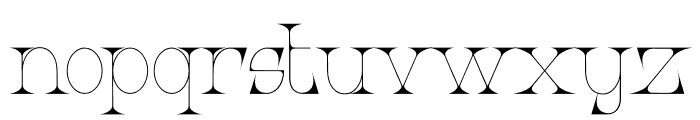 Quenic Regular Font LOWERCASE