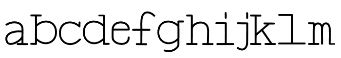Quennell Font LOWERCASE