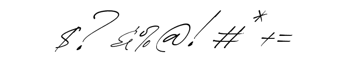 Quenttine Signature Italic Font OTHER CHARS