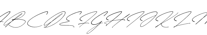 Quenttine Signature Italic Font UPPERCASE