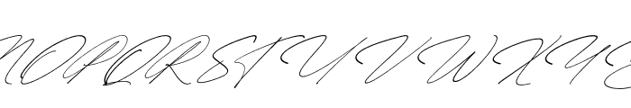 Quenttine Signature Italic Font UPPERCASE