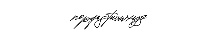 Quenttine Signature Italic Font LOWERCASE