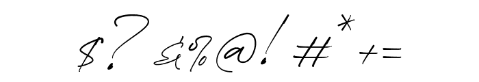 Quenttine Signature Regular Font OTHER CHARS