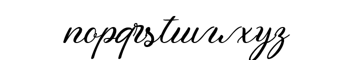 Queshia Script Regular Font LOWERCASE