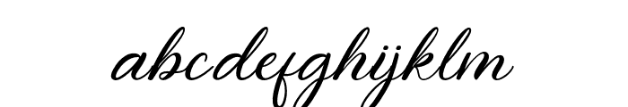 QueshiaScript-Regular Font LOWERCASE