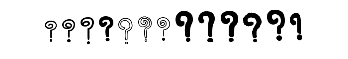 Question Mark Regular Font LOWERCASE